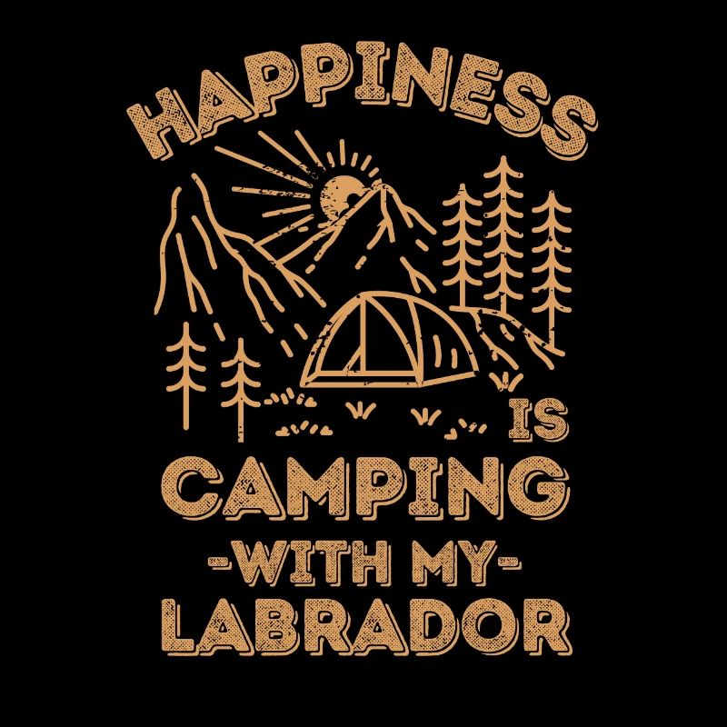 Camping mit Labrador