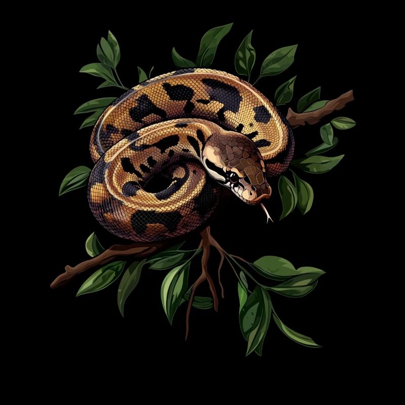 Roi Python Serpents Amoureux Terrarium Python