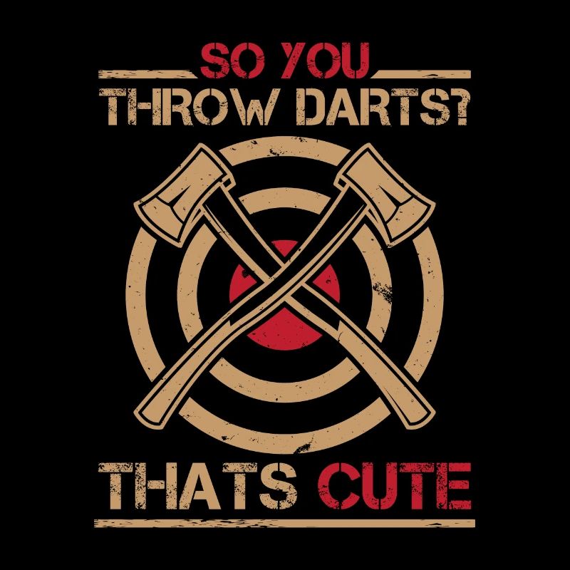 Ax throwing lumberjack darts woodworker