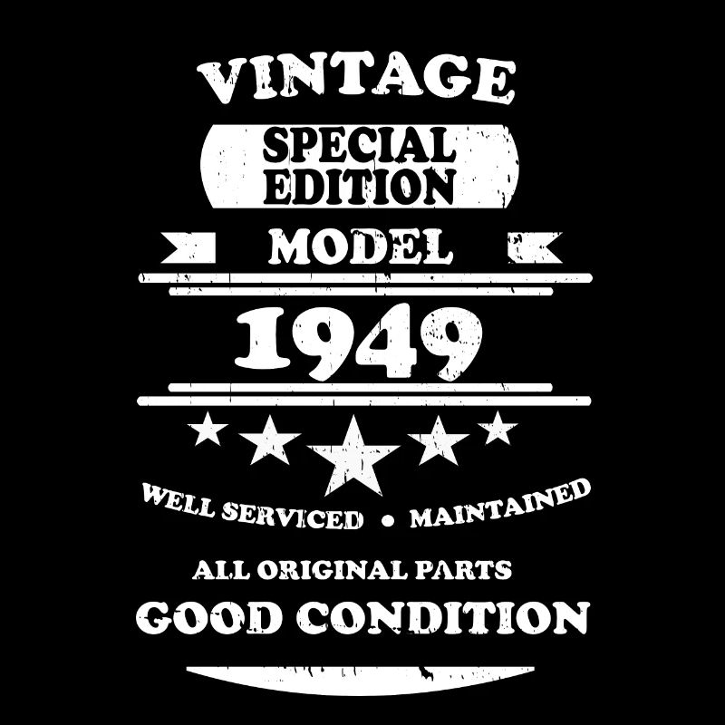 Vintage Retro White 1949