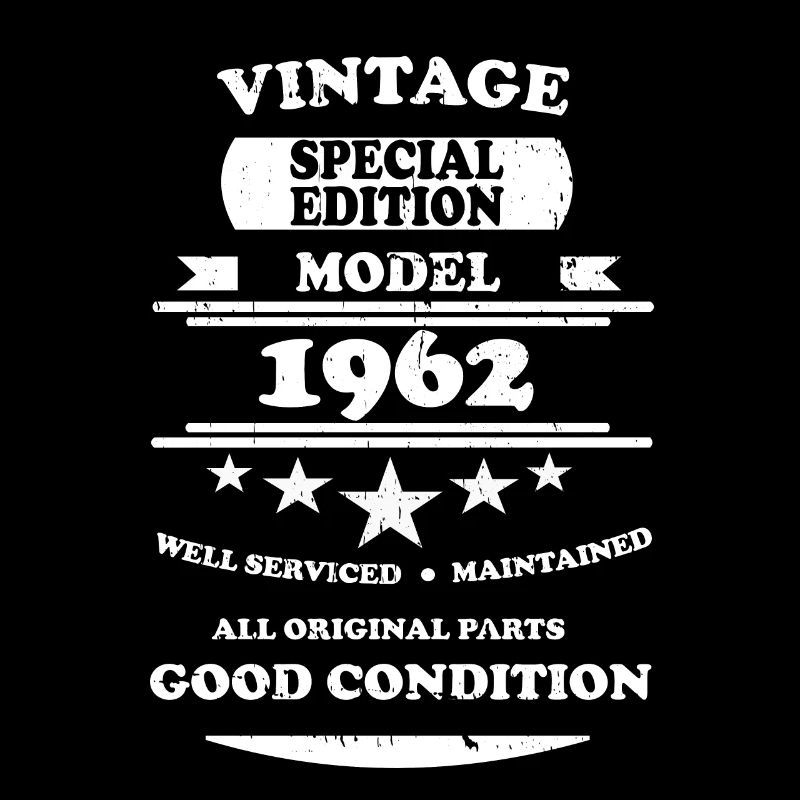 Vintage Retro White 1962