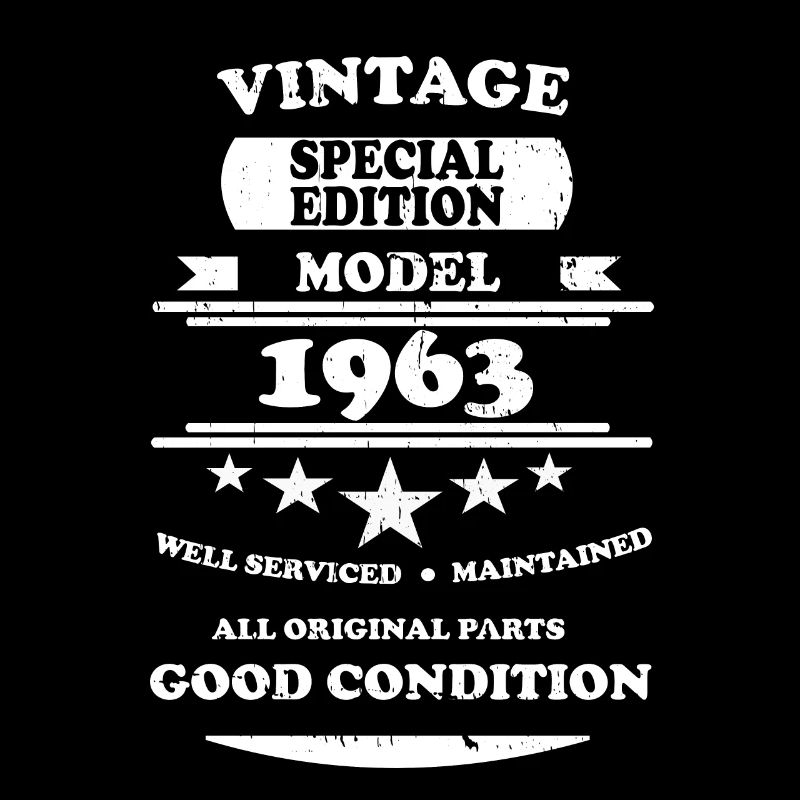 Vintage Retro White 1963