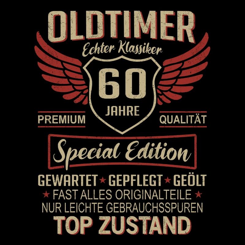 60. Geburtstag 60 Jahre Einzigartiger Oldtimer 60