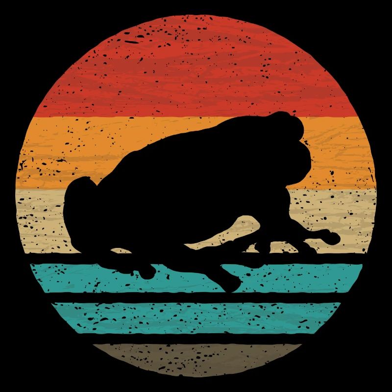 Frog Retro Style Vintage