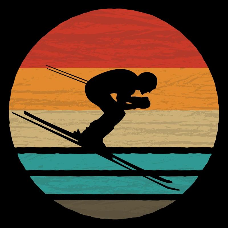 Ski Retro Style Vintage