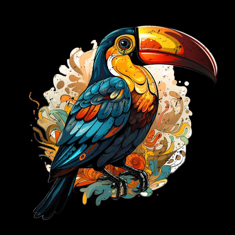 Style Toucan rétro