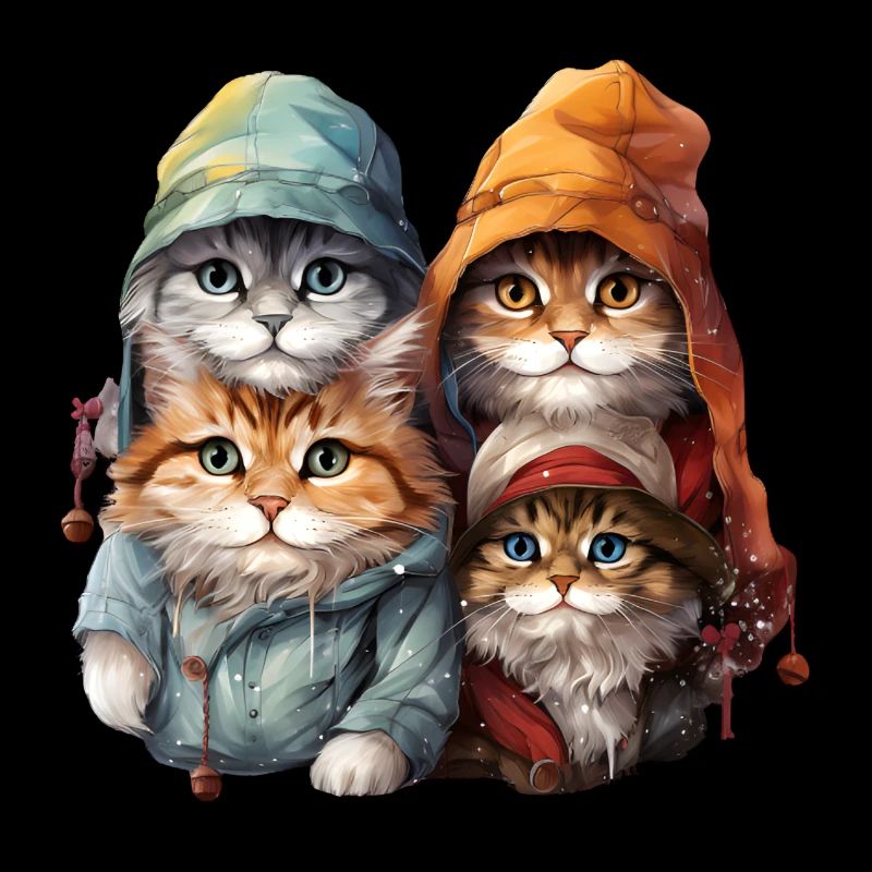 4 niedliche Katzenbabys