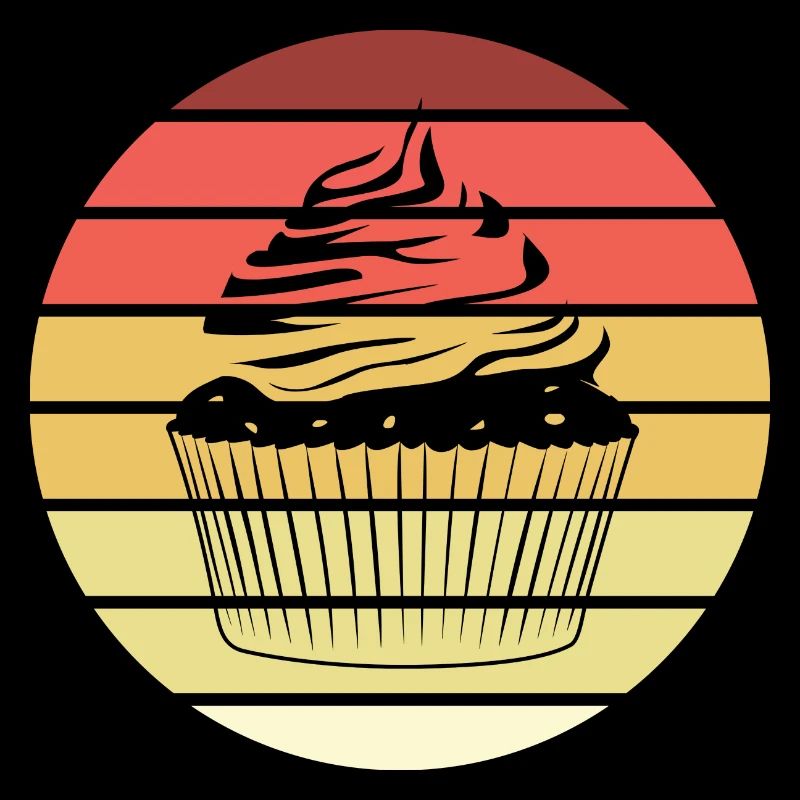 Cupcake Retro Style Vintage