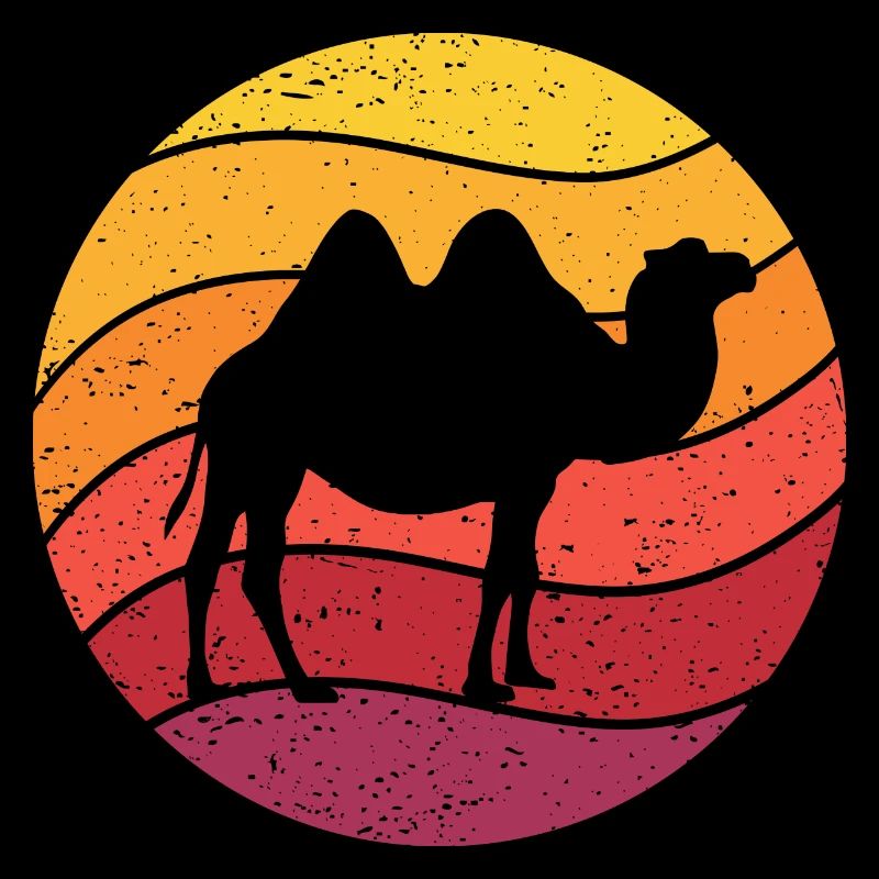 Camel Retro Style Vintage