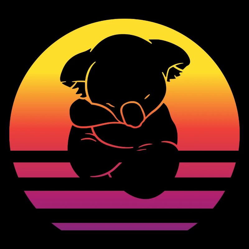 Koala Retro Style Vintage