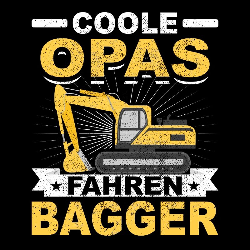 Baggerführer Geschenk Baggerfahrer Opa Bagger