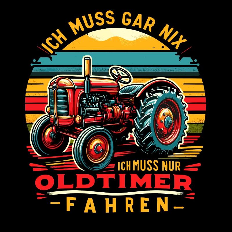 Traktor Oldtimer Landwirtschaft Geschenk Bauer