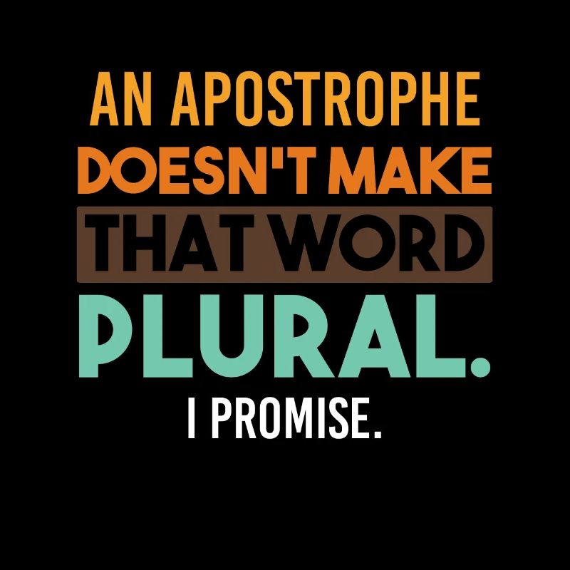 Grammar grammar apostrophe plural saying funny