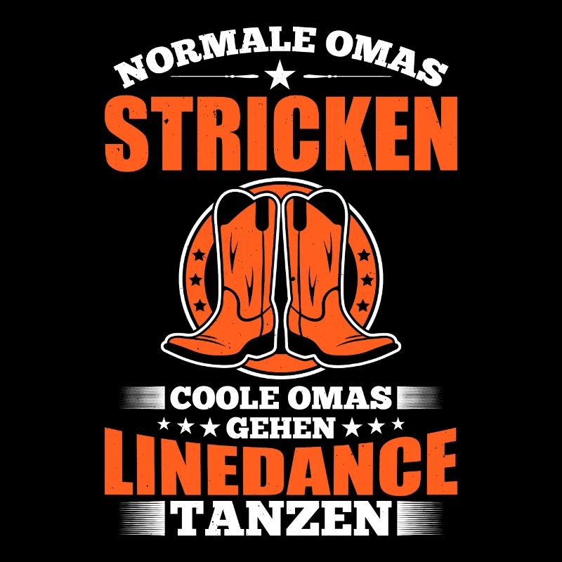 Normale Omas Stricken Coole Omas Gehen Linedance T