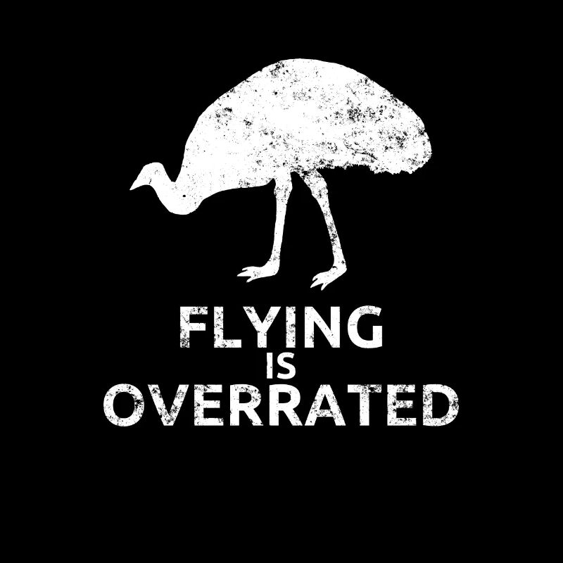 Emu Geschenk Flying Is Overrated Laufvogel