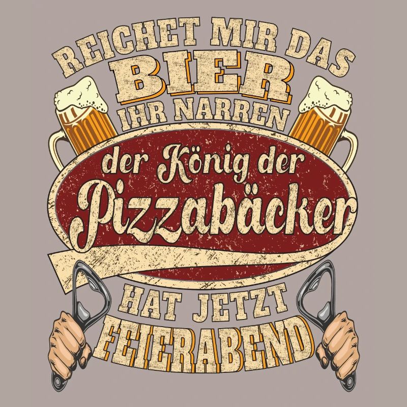 Pizzabäcker Bier Feierabend