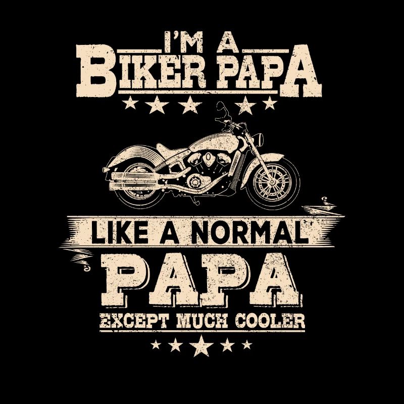 Biker Motorcycle Papa - Comme Papa normal mais cool