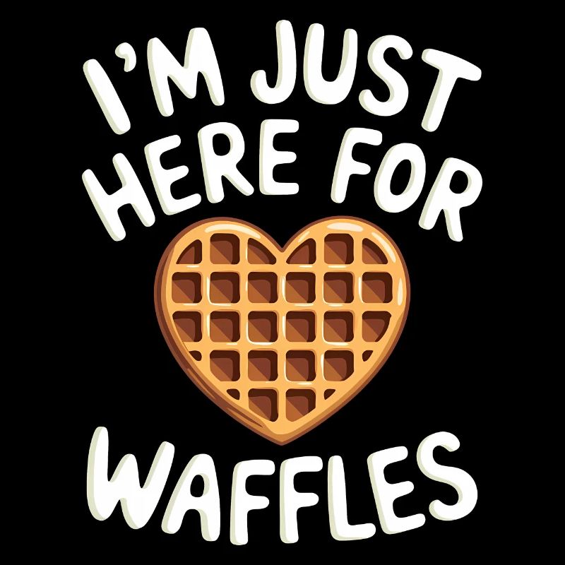Waffles Saying Dessert Funny Waffles Gift