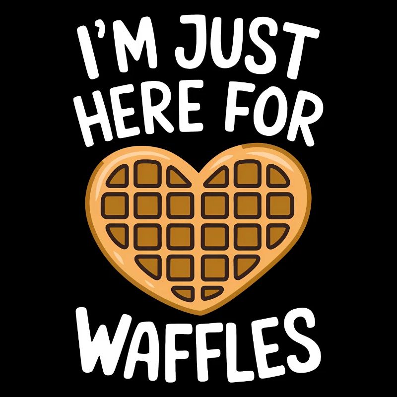 Waffles Saying Dessert Funny Waffles Gift