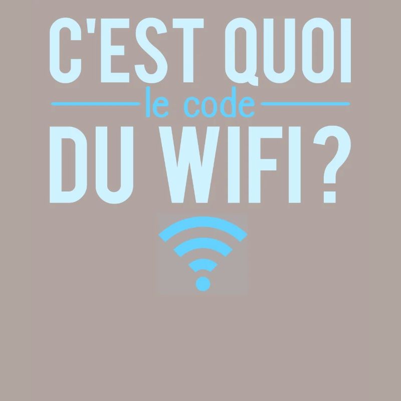 C'est quoi le code du wifi geek internet humour