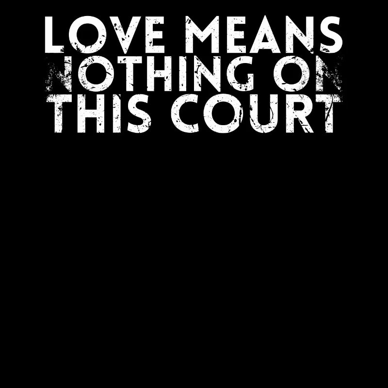 Love means nothing on this square design for
