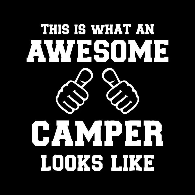 So sieht ein toller Camper beim Campen aus