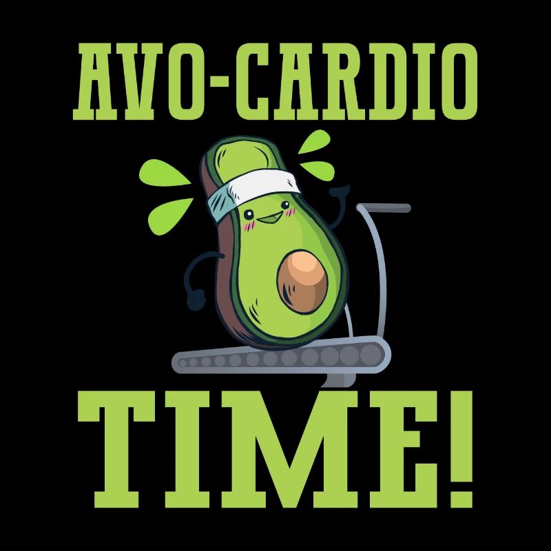Avo-Cardio Funny Pun Workout Avocado