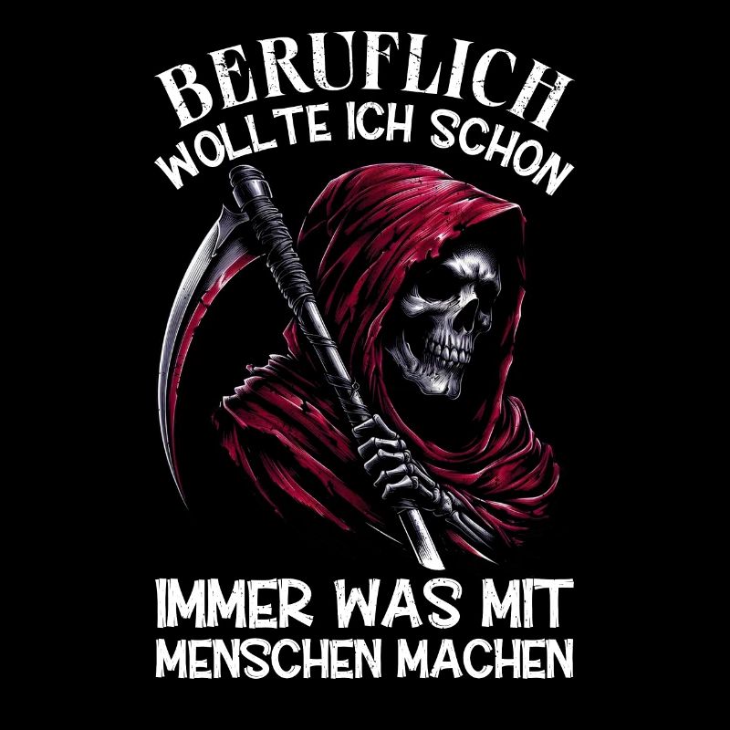 Sarkastischer Sensenmann Schwarzer Humor Dunkler