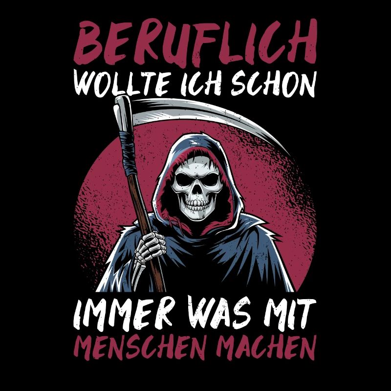 Sarkastischer Sensenmann Schwarzer Humor Dunkler