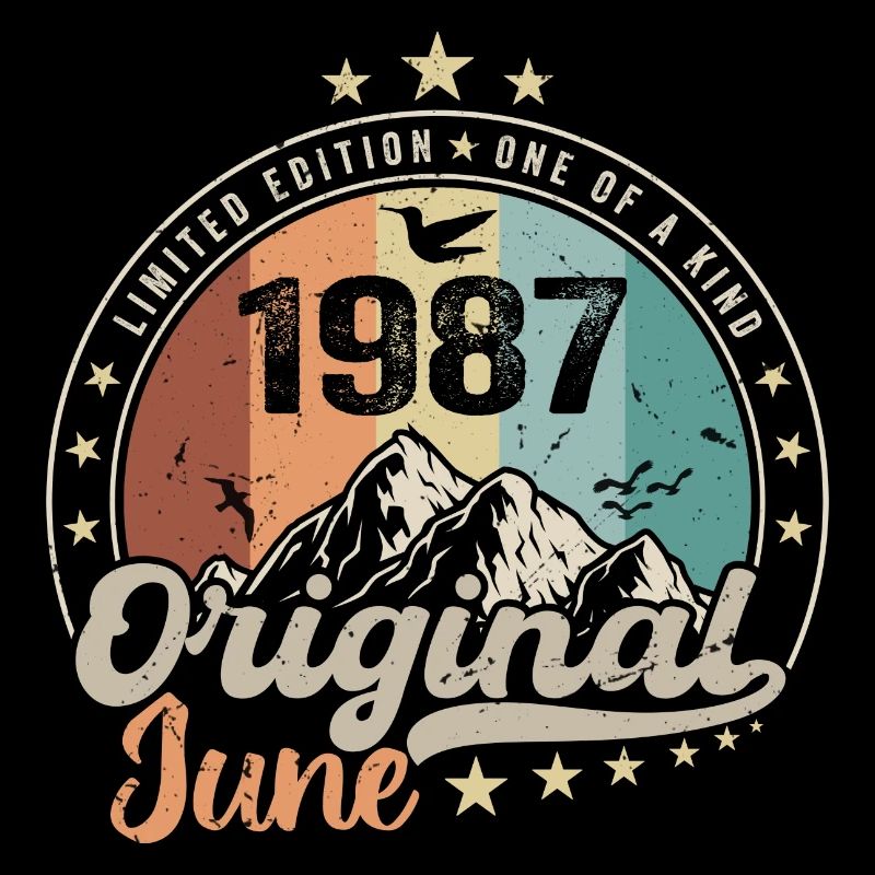 Juni 1987 Retro Vintage Geburtstagsgeschenk 1987