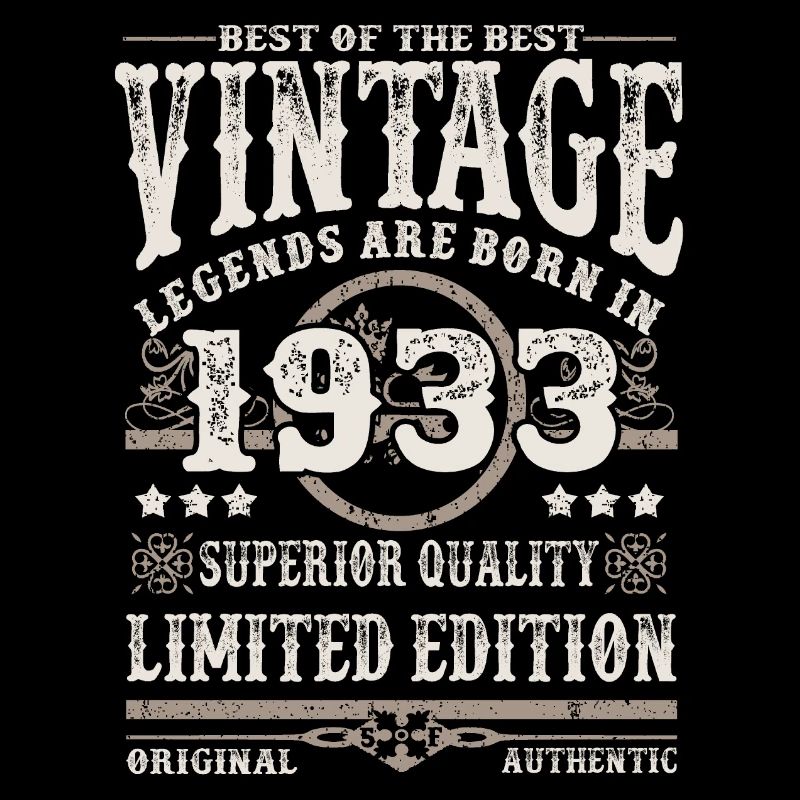 Legends are born in 1933
