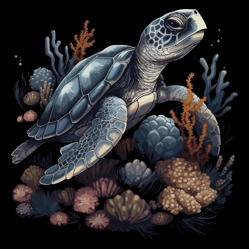 Turtle Animal Corals