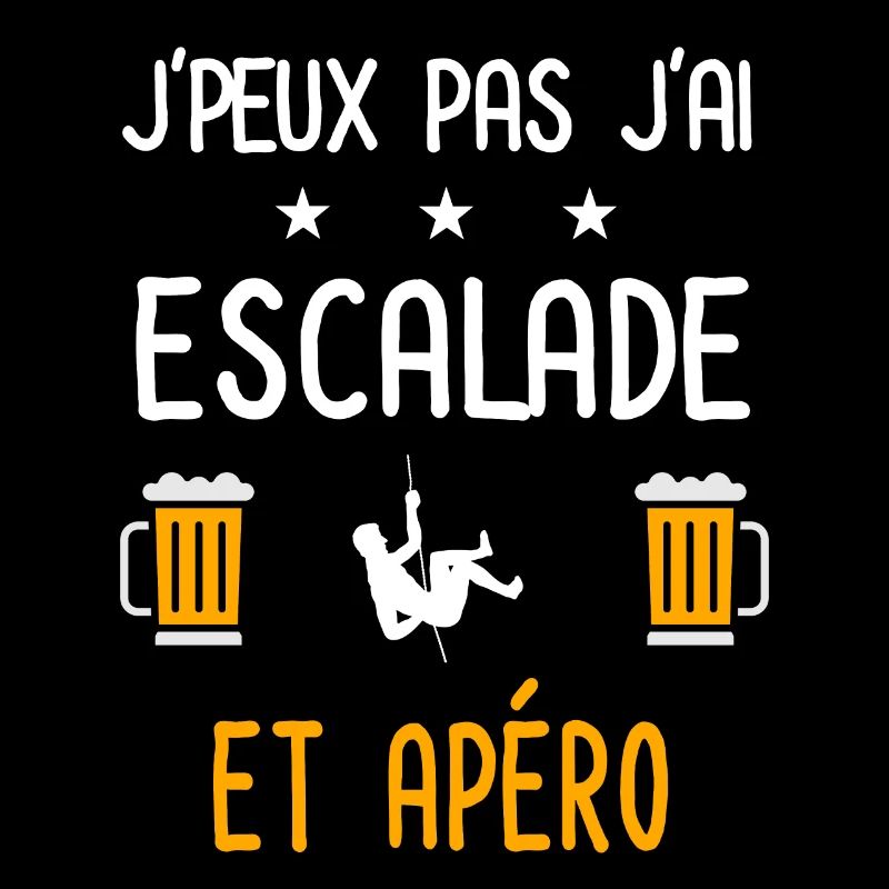 je peux pas j'ai escalade corde apéro