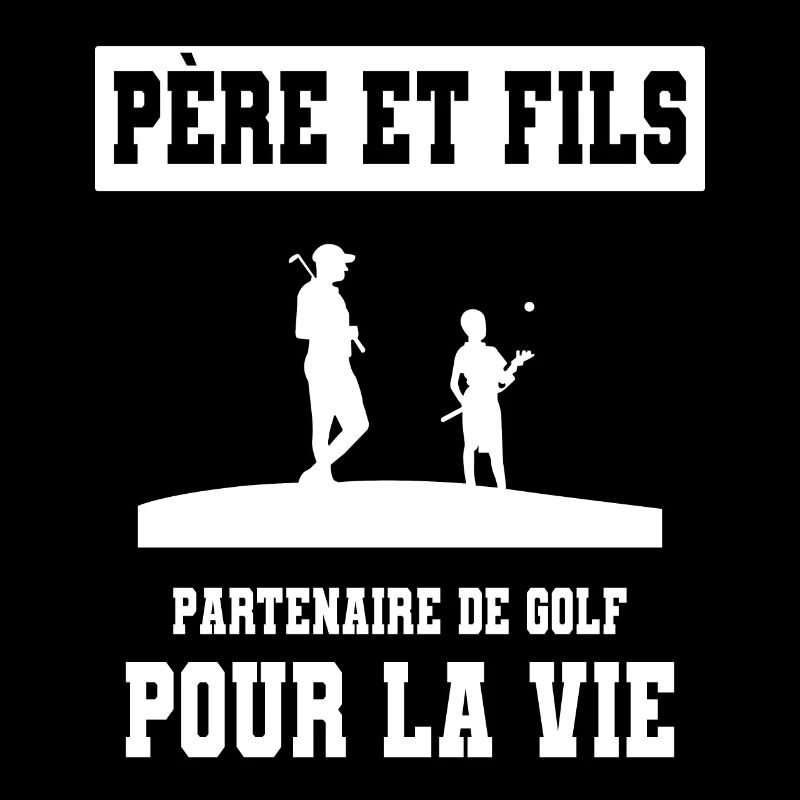 Golf Vater und Sohn Duo Mann Papa Golfer