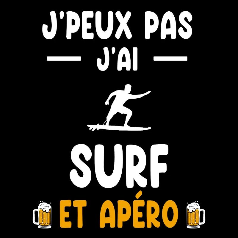surfer Ich kann nicht surfen mann aperitif