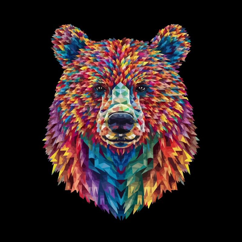 Bear Abstract Art