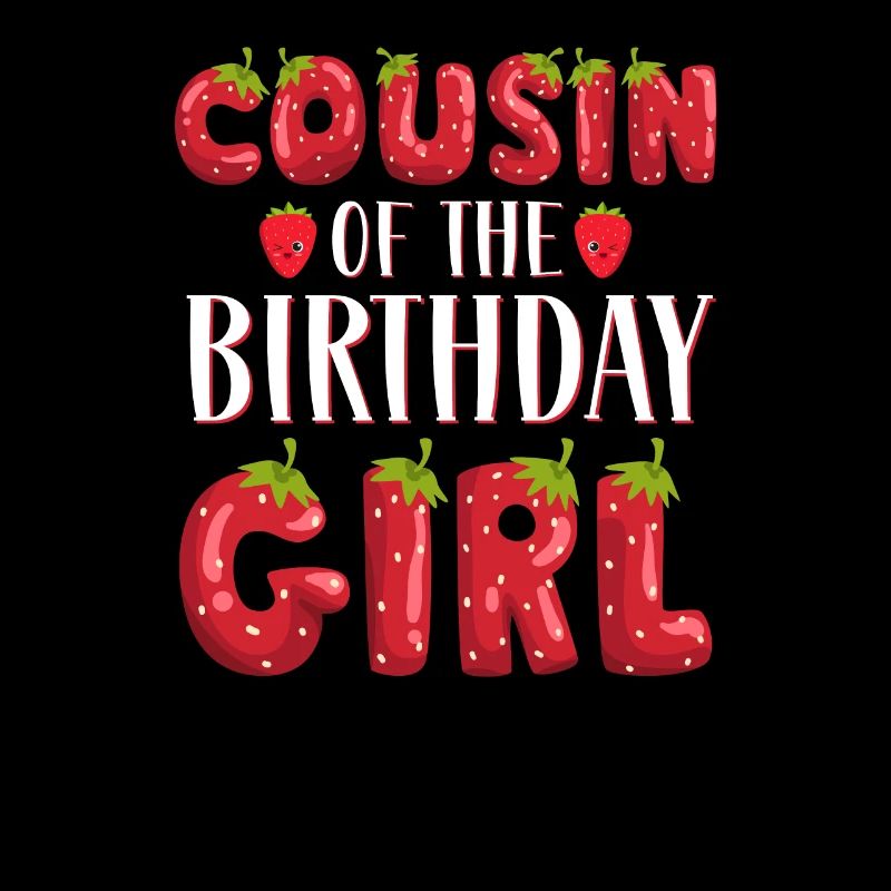 Cousine des Geburtstagskindes Erdbeere Erster Geburtstag