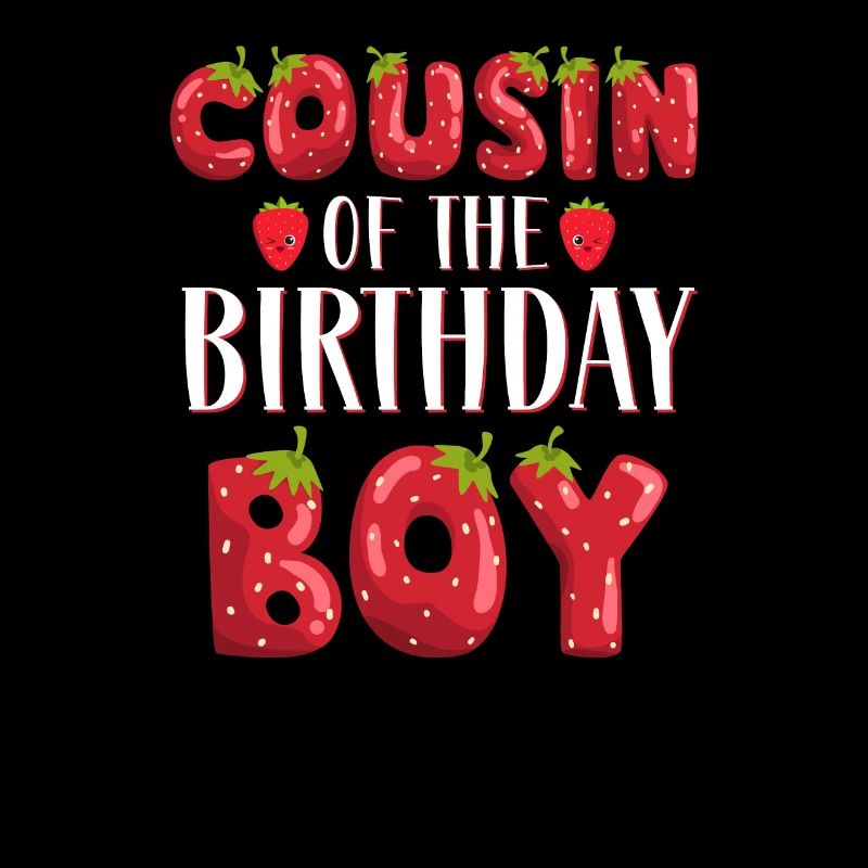 Cousine des Geburtstagskindes Erdbeere Erster Geburtstag
