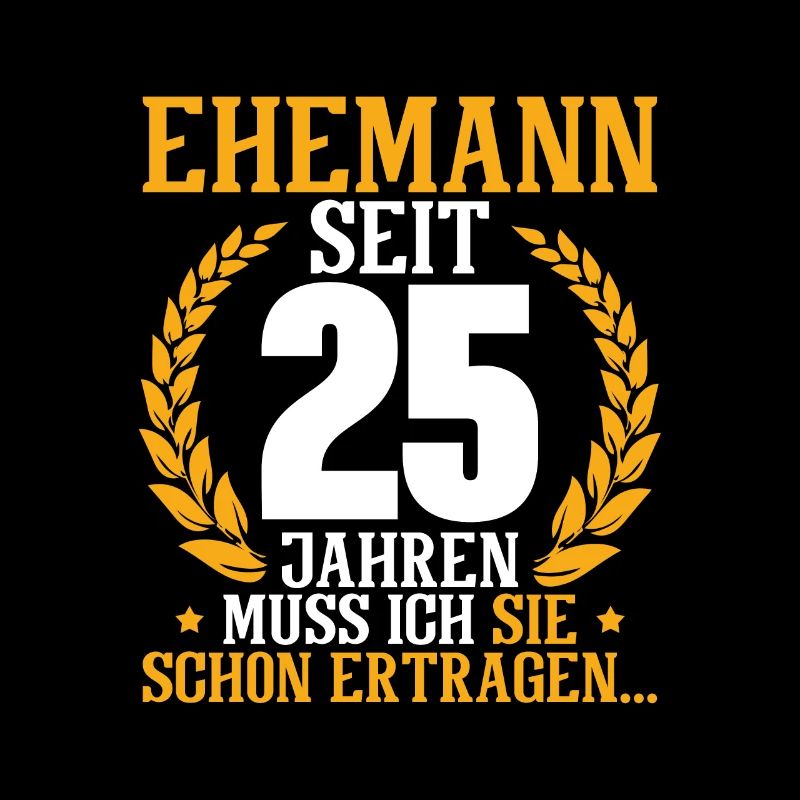 Ehemann seit 25 Jahren Silberhochzeit Geschenkidee