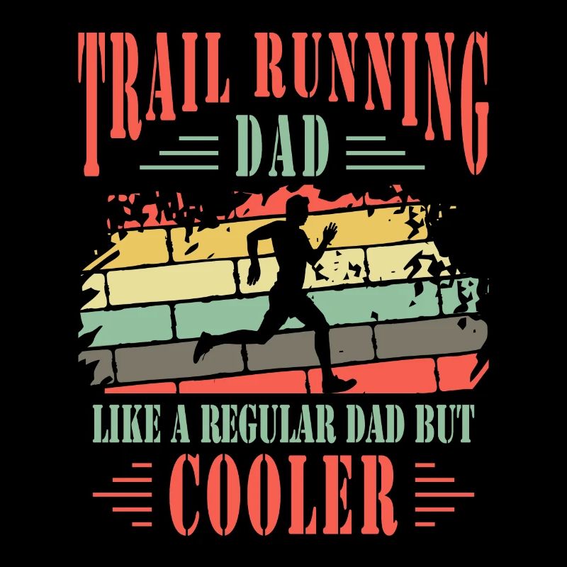 Trail Running Dad Cooler Trail Runner Cadeau de père