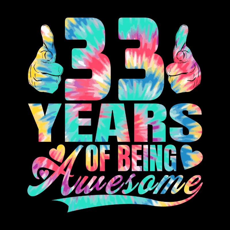 33e anniversaire ou anniversaire 33 ans d’existence