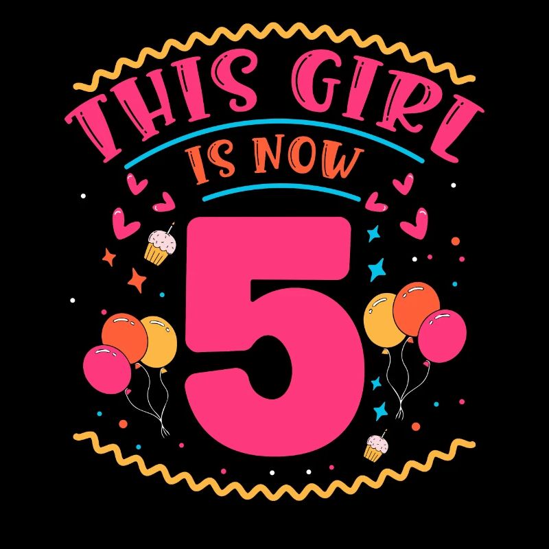 Cette fille a maintenant 5 | Thème Cupcake