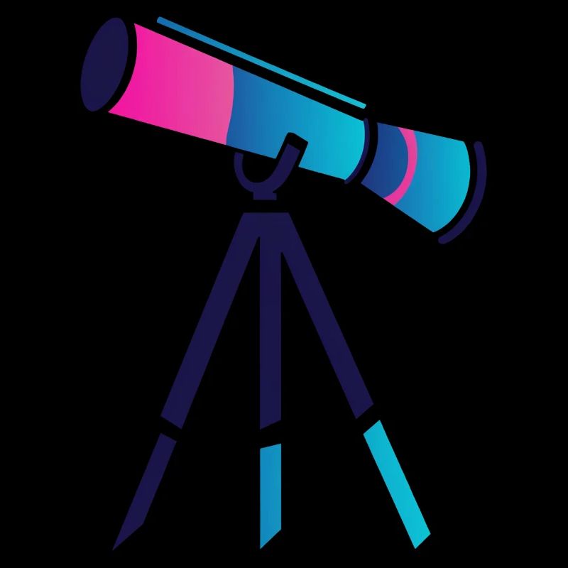 Conception de télescope plat et coloré