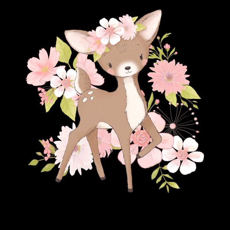 Blumen Rehkitz
