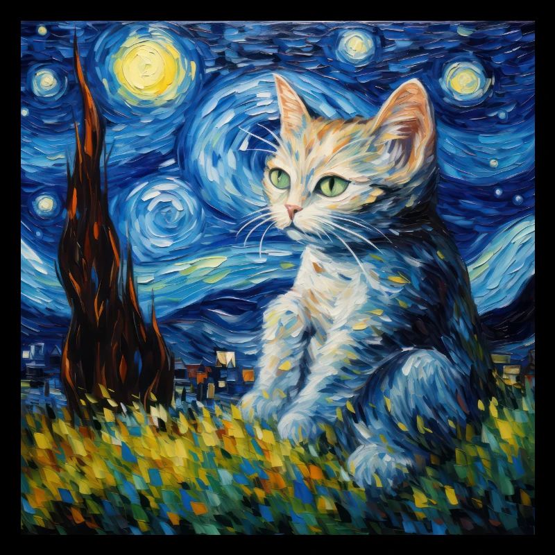 Chat, motif chat, cadeau