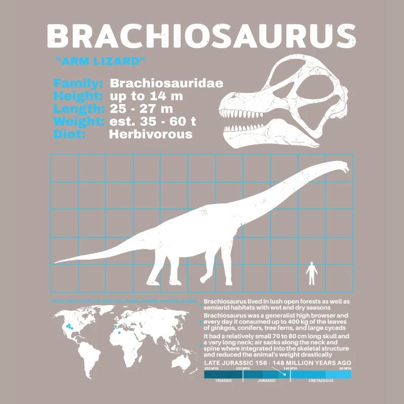 Fiche technique de Brachiosaurus