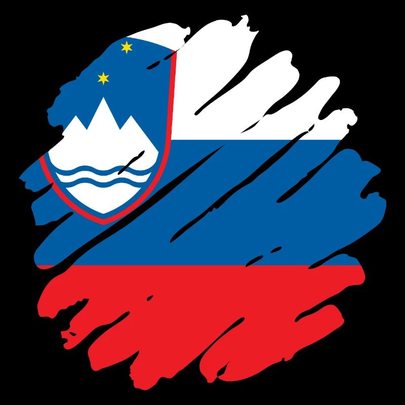 Slovénie Drapeau Balkan Drapeau Slovène Vintage
