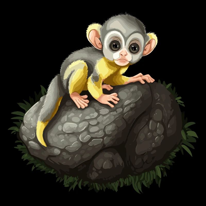 Singe Écureuil Singe Écureuil Singe Bébé