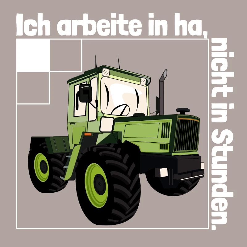 Ich arbeite in Hektar - Lohnarbeit Bauer MB Trac