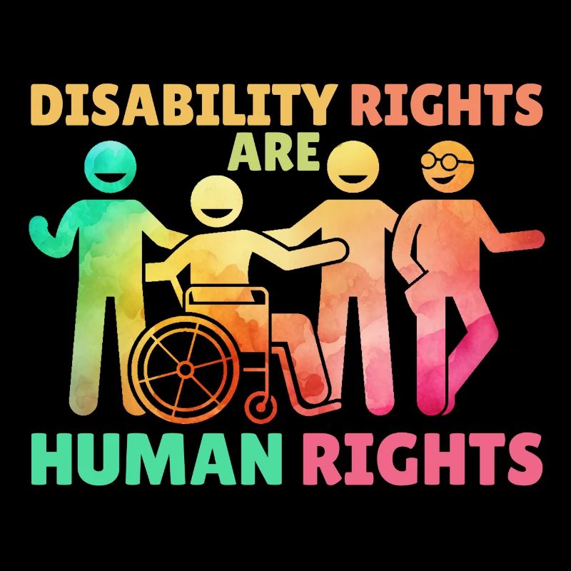Disability Rights Are Human Rights Rainbow